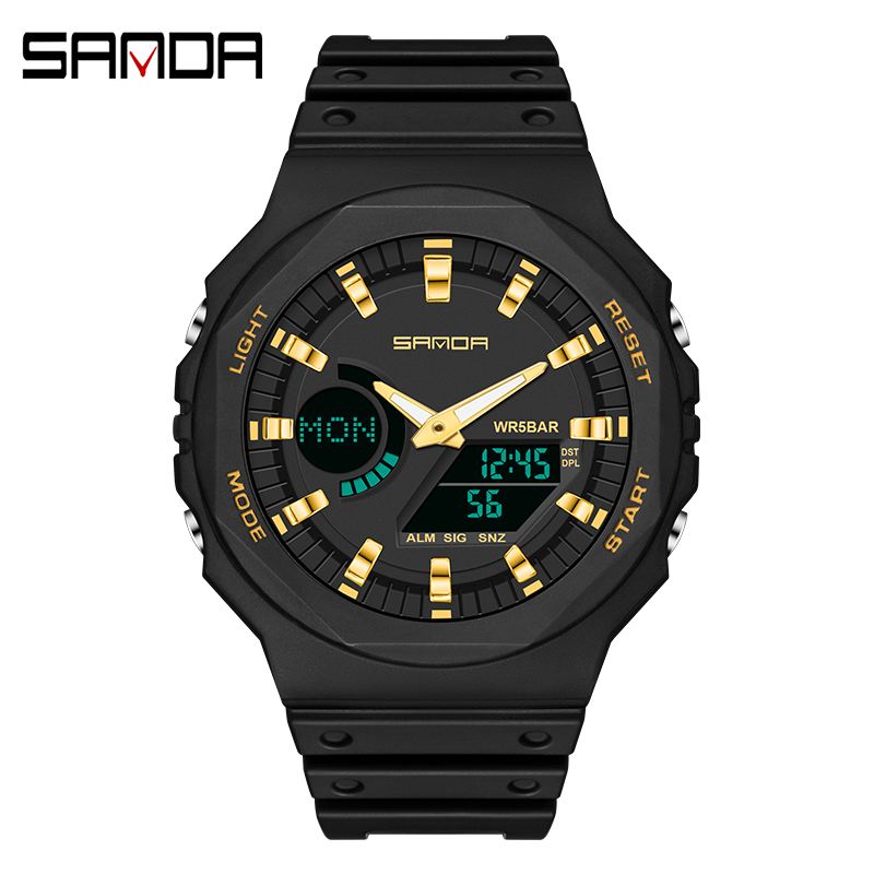 Reloj deportivo hombre sanda 6016 ligero resistente VATYERTY